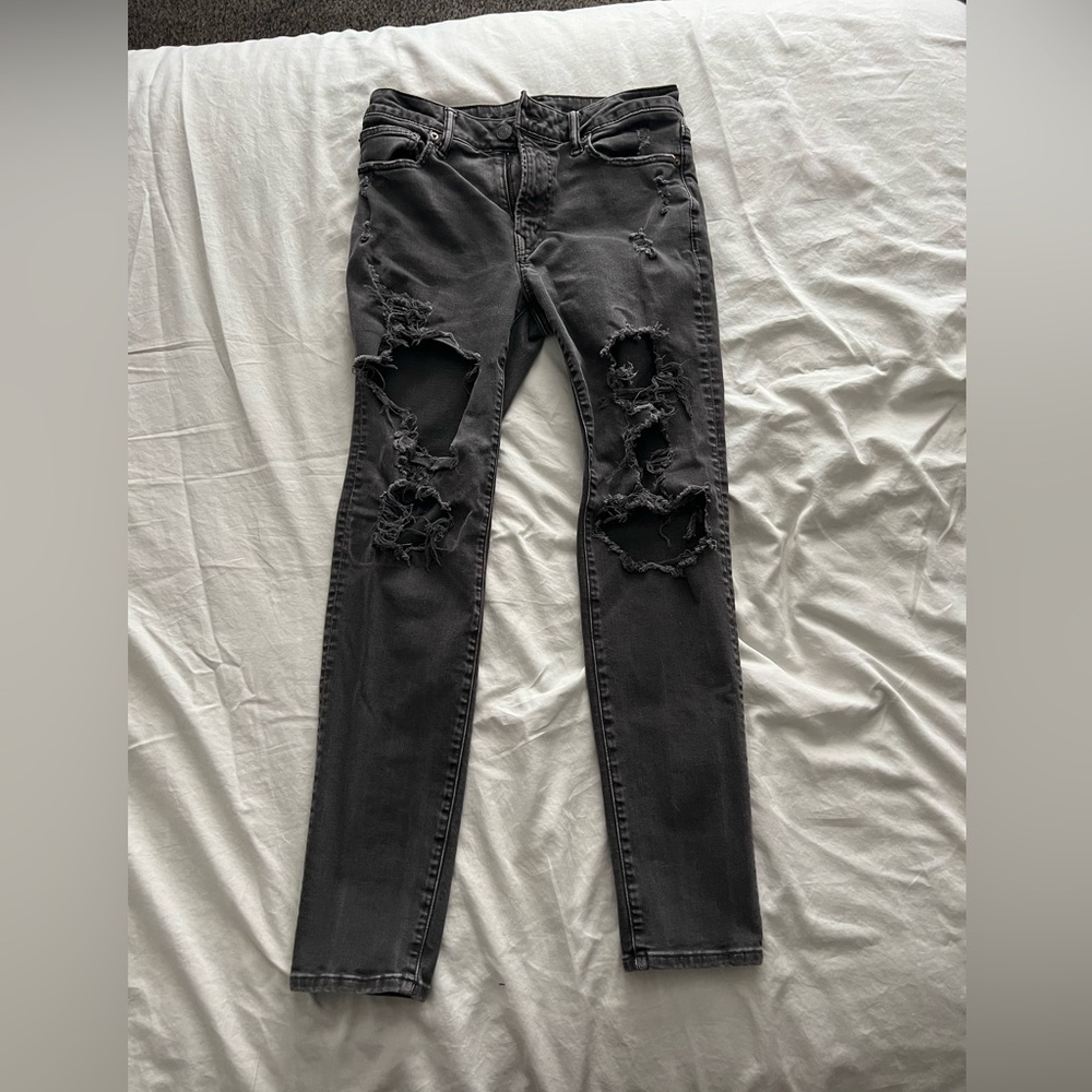 American eagle ripped black jeans